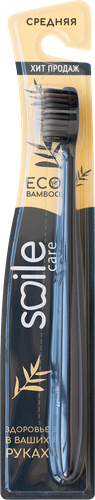 Зубная щетка SMILE CARE Eco bamboo с бамбуковым углем, фотография