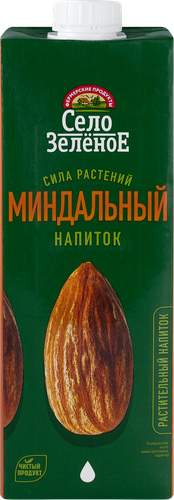 Напиток растительный СЕЛО ЗЕЛЕНОЕ Миндаль 1,8%, 1000мл, фото