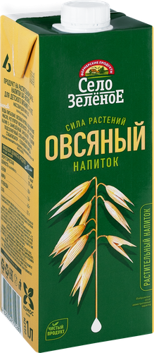 Напиток растительный СЕЛО ЗЕЛЕНОЕ Овес 1,8%, 1000мл, фото