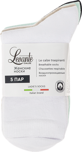 Носки женские LEVANTE р. 23–25, ассорти 822, Арт. L0254S, 5пар, изображение