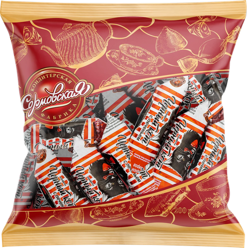 Конфеты СОРМОВО Черный кот, 200г, фото