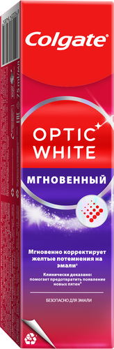 Зубная паста COLGATE Optic White Мгновенный, 75мл, фото