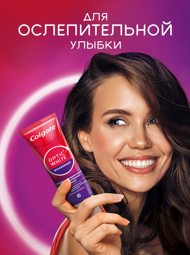 Зубная паста COLGATE Optic White Мгновенный, 75мл, изображение