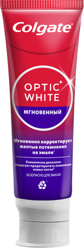 Зубная паста COLGATE Optic White Мгновенный, 75мл, вид