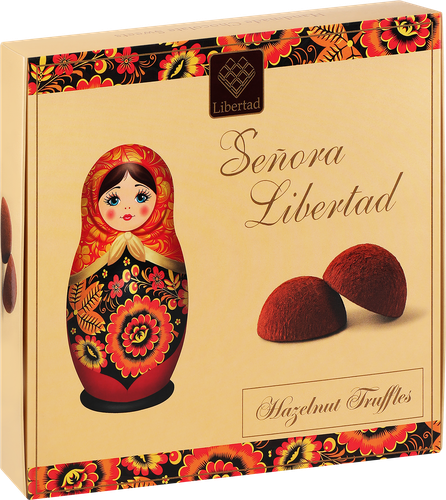 Трюфели LIBERTAD Senora с карамелизированным фундуком, 120г, вид