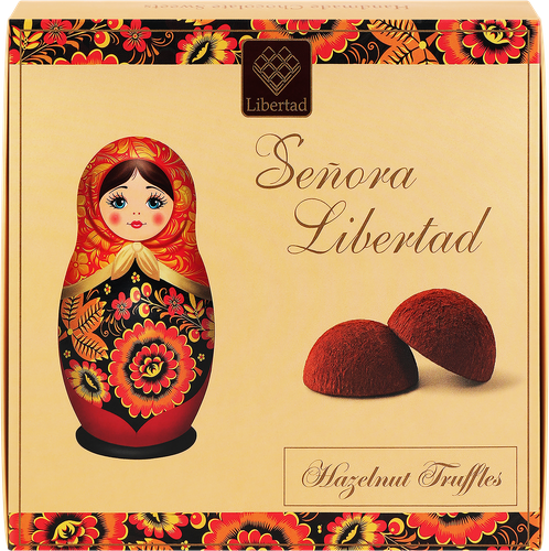 Трюфели LIBERTAD Senora с карамелизированным фундуком, 120г, детальное фото