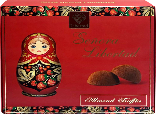 Трюфели LIBERTAD Senora с миндалем, 120г, крупный план