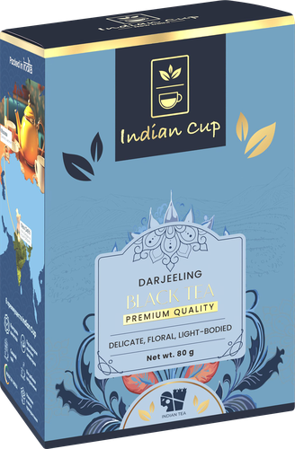Чай черный INDIAN CUP Darjeeling Black Tea, 80г, фотография