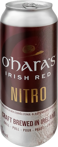Пиво темное O'HARA'S Irish Red Nitro фильтрованное пастеризованное 4,3%, 0,44л, вид