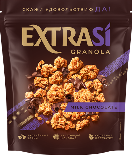 Готовый завтрак EXTRASI Гранола Молочный шоколад, 300г, изображение