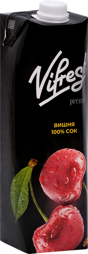Сок ТМ VIFRESH Вишневый восстановленный, 1л, детальное фото