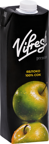 Сок ТМ VIFRESH Яблочный восстановленный, 1л, детальное фото