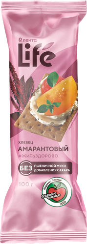 Хлебец ЛЕНТА LIFE Амарантовый, 100г, фото