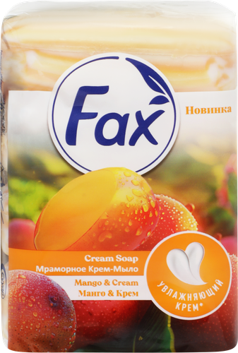Мыло туалетное FAX Манго-крем, 4х70г, крупный план