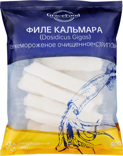 Кальмар GRACE FOOD стрипсы, 500г, фотография