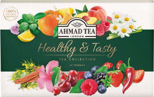 Чай AHMAD TEA Healthy&Tasty Ассорти, 40пак, вид