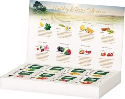 Чай AHMAD TEA Healthy&Tasty Ассорти, 40пак, вид