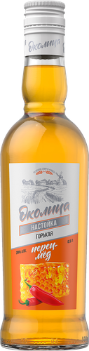 Настойка ОКОЛИЦА Медовая с перцем 40%, горькая, 0.5л, детальное фото