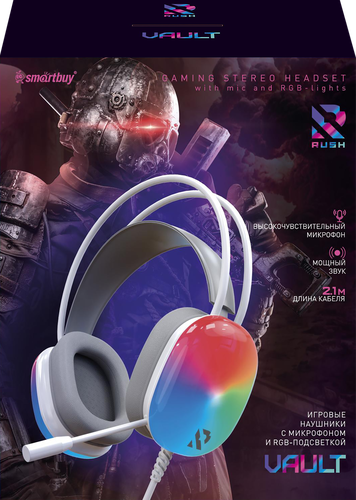 Гарнитура игровая SMARTBUY Vault, RGB-подсветка, черный, Арт. SBHG-9780, SBHG-977, фотография