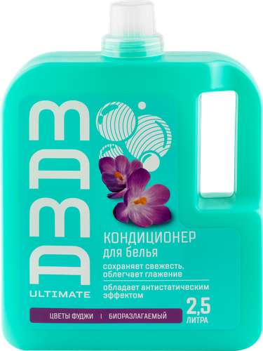 Кондиционер для белья MAMA ULTIMATE Цветы Фуджи антистатический, 2,5л, детальное фото