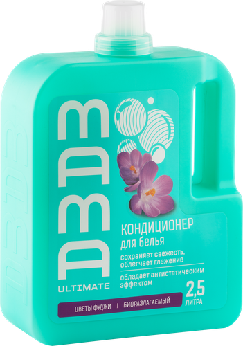 Кондиционер для белья MAMA ULTIMATE Цветы Фуджи антистатический, 2,5л, детальное фото