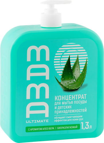 Концентрат для мытья посуды MAMA ULTIMATE Алоэ вера, 1300мл, фотография