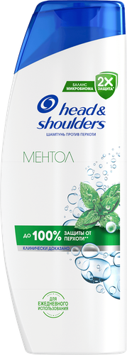 Шампунь HEAD&SHOULDERS Ментол, против перхоти, 360мл, детальное фото