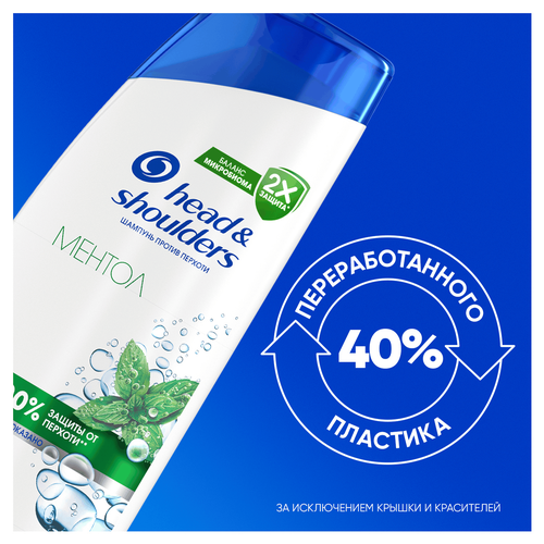 Шампунь HEAD&SHOULDERS Ментол, против перхоти, 360мл, фотография