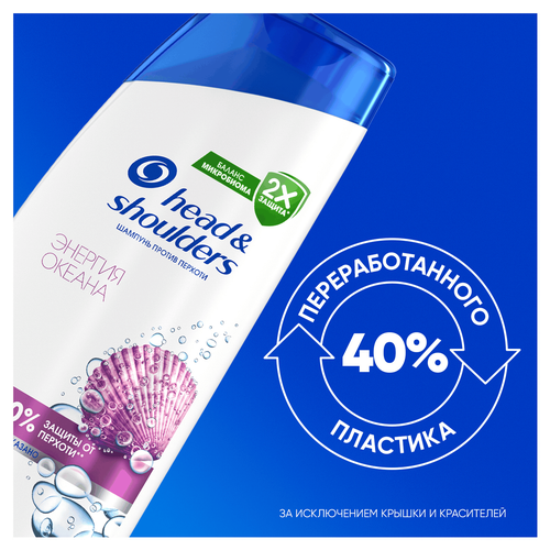 Шампунь HEAD&SHOULDERS Энергия океана, против перхоти, 360мл, картинка