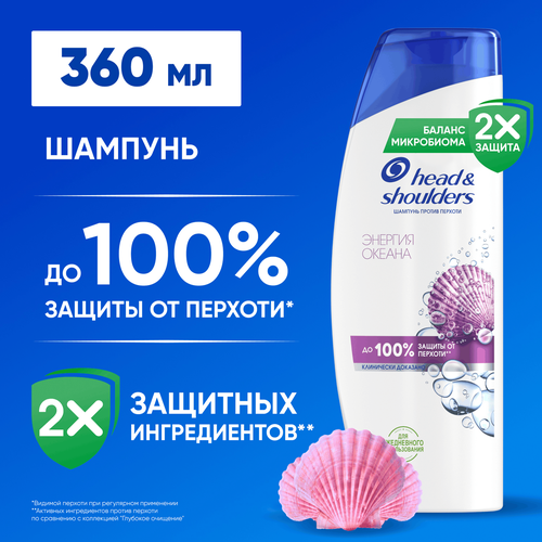 Шампунь HEAD&SHOULDERS Энергия океана, против перхоти, 360мл, вид
