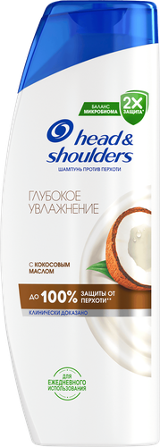 Шампунь HEAD&SHOULDERS Глубокое увлажнение, против перхоти, 360мл, крупный план