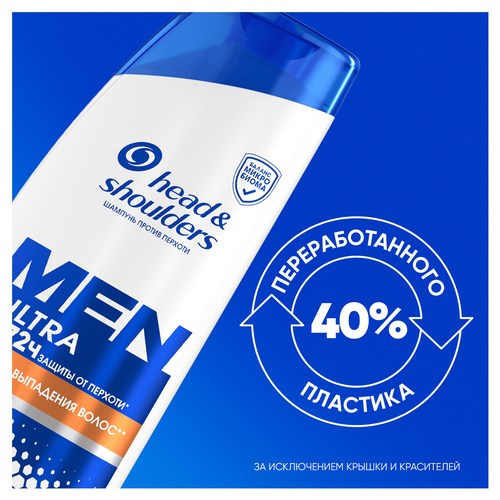 Шампунь HEAD&SHOULDERS против выпадения волос, против перхоти, 360мл, детальное фото