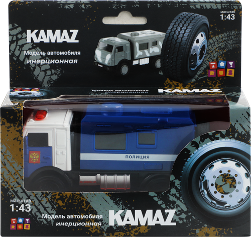 Машинка БЫСТРОТАЧКИ Kamaz 1:43, вид