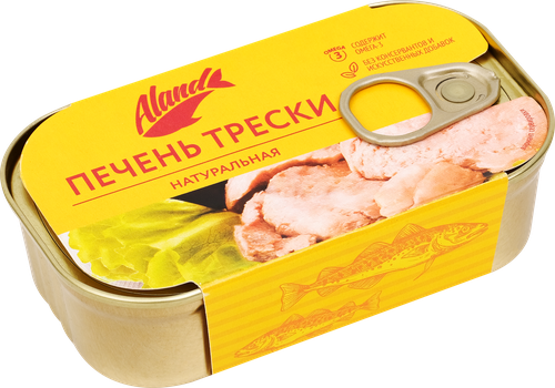Печень Атлантической трески ALAND, 115г, изображение