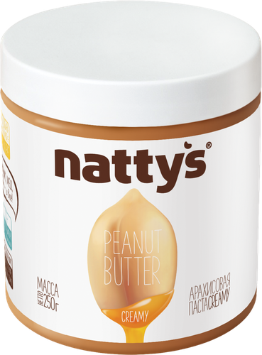 Паста арахисовая NATTYS Creamy с медом, 250г, детальное фото