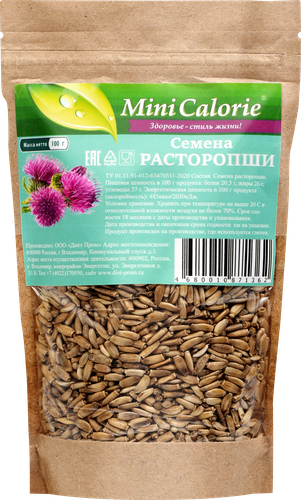 Семена расторопши MINI CALORIE очищенные, 100г, детальное фото