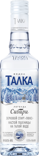 Водка ТАЛКА Талка 40%, 0.375л, вид