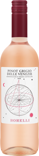 Вино BORELLI Pinot Grigio Delle Venezie розовое полусухое, 0.75л, вид