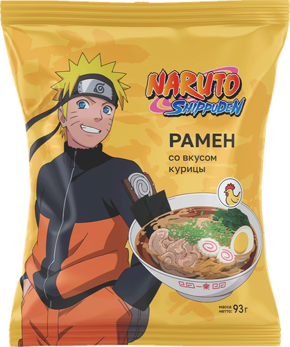 Лапша NARUTO Рамен со вкусом курицы, 93г, изображение