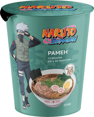 Лапша NARUTO Рамен со вкусом рагу из телятины, 65г, фотография