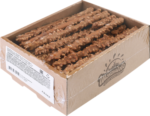 Соломка ШОКОЛАДОВО Chocolike caramel глазированная с арахисом, 500г, фотография