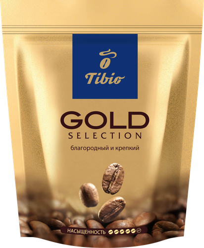 Кофе растворимый TIBIO Голд Селекшн, 75г, крупный план