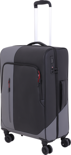 Чемодан INWIN р. L 28", черный, серый, Арт. JX2601-L, детальное фото