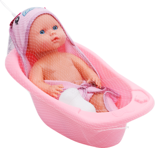 Набор игровой LOLAFUN Пупс 30см, в ванночке, Арт. YL2430P-D, детальное фото