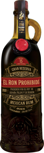 Ром PROHIBIDO El Ron Prohibido Gran Reserva 15 лет 40%, 0.7л, детальное фото