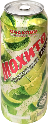 Напиток ОЧАКОВО Коктейль Мохито освежающий среднегазированный, 0.45л, вид