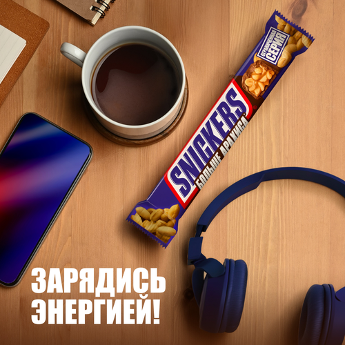 Батончик шоколадный SNICKERS Больше арахиса, 87г, фотография