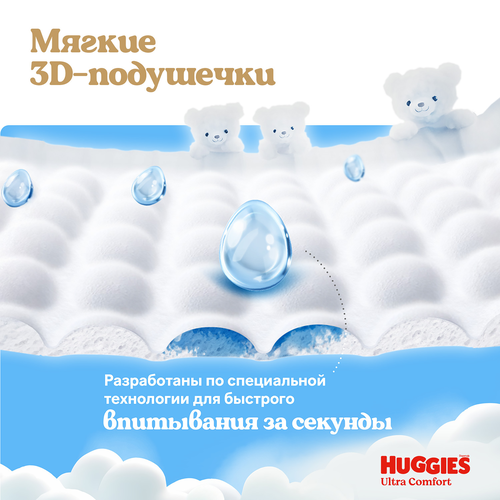 Подгузники-трусики для мальчиков HUGGIES Ultra Comfort 7, 17кг+, 34шт, картинка