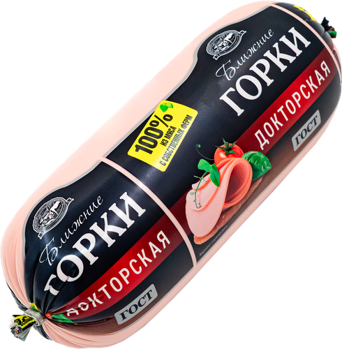 Колбаса вареная БЛИЖНИЕ ГОРКИ Докторская, 400г, изображение