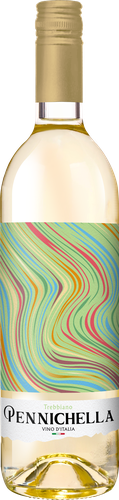Вино PENNICHELLA Trebbiano ординарное сортовое белое полусладкое, 0.75л, фотография